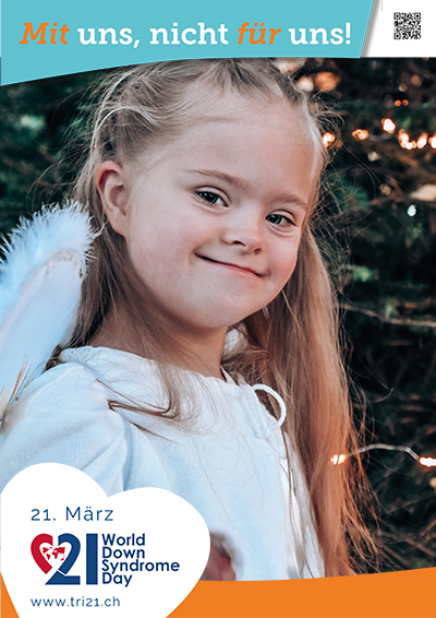 Plakataktion 2023 'Mit uns, nicht für uns!'