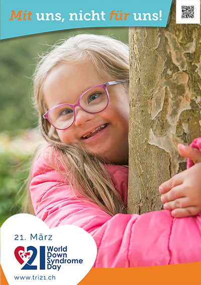 Plakataktion 2023 'Mit uns, nicht für uns!'
