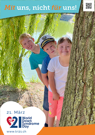 Plakataktion 2023 'Mit uns, nicht für uns!'