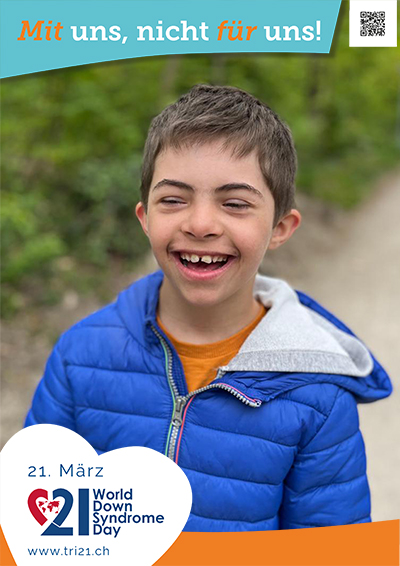 Plakataktion 2023 'Mit uns, nicht für uns!'