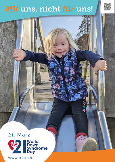 Plakataktion 2023 'Mit uns, nicht für uns!'