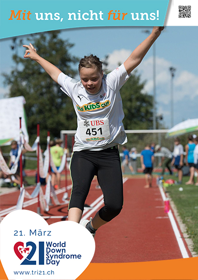Plakataktion 2023 'Mit uns, nicht für uns!'