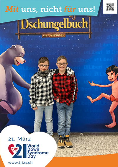 Plakataktion 2023 'Mit uns, nicht für uns!'