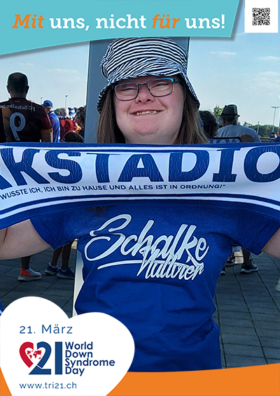 Plakataktion 2023 'Mit uns, nicht für uns!'