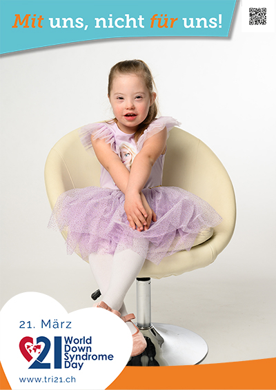Plakataktion 2023 'Mit uns, nicht für uns!'