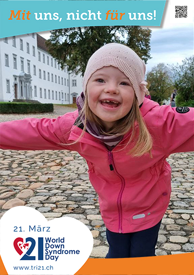 Plakataktion 2023 'Mit uns, nicht für uns!'
