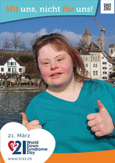 Plakataktion 2023 'Mit uns, nicht für uns!'