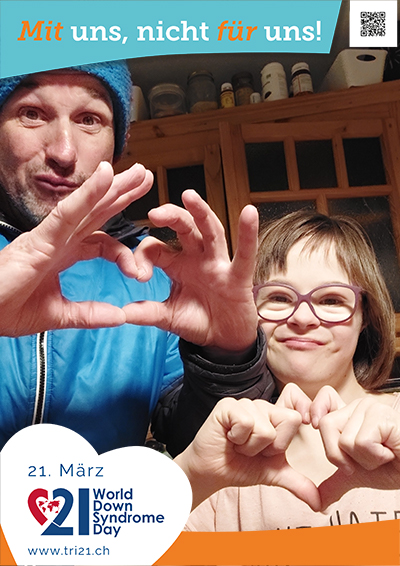 Plakataktion 2023 'Mit uns, nicht für uns!'