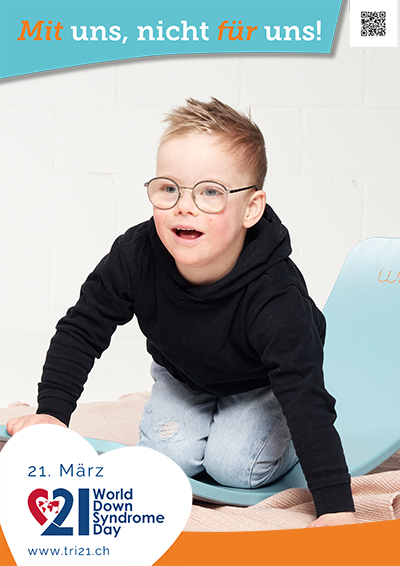 Plakataktion 2023 'Mit uns, nicht für uns!'