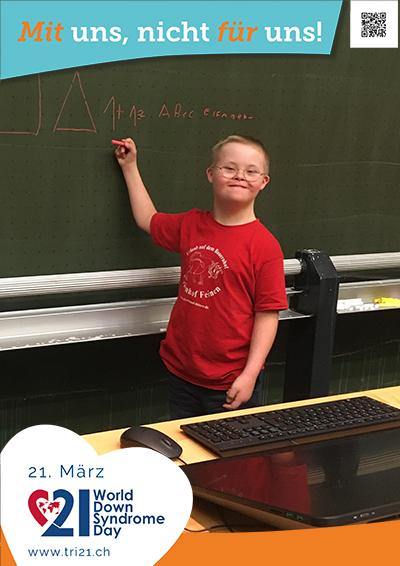 Plakataktion 2023 'Mit uns, nicht für uns!'