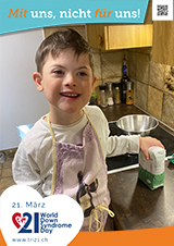 Poster zum Welt Down-Syndrom Tag 2023