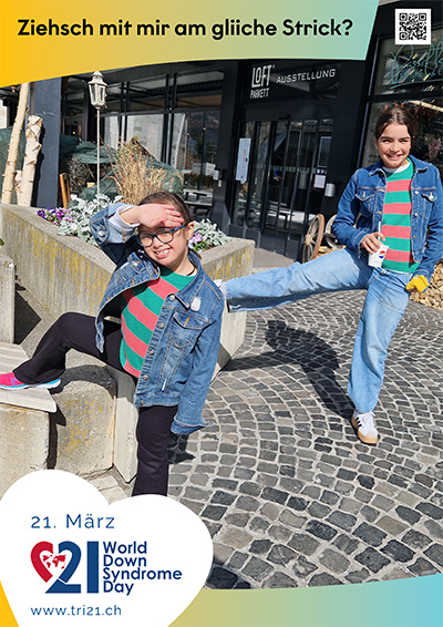 Plakataktion 2025 'Ziehsch mit mir am gliiche Strick?'