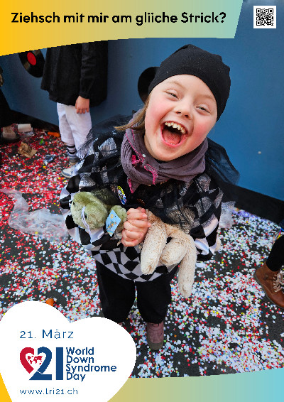 Plakataktion 2025 'Ziehsch mit mir am gliiche Strick?'