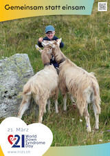 Posteraktion zum Welt Down-Syndrom Tag