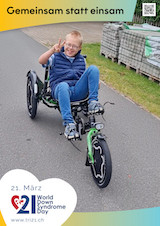 Posteraktion zum Welt Down-Syndrom Tag