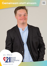 Posteraktion zum Welt Down-Syndrom Tag 2025