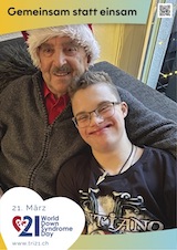 Posteraktion zum Welt Down-Syndrom Tag