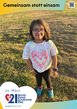 Posteraktion zum Welt Down-Syndrom Tag