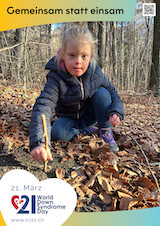 Posteraktion zum Welt Down-Syndrom Tag