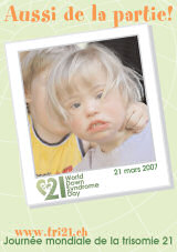 Affiche pour la journe mondiale de la trisomie 21