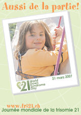 Affiche pour la journe mondiale de la trisomie 21