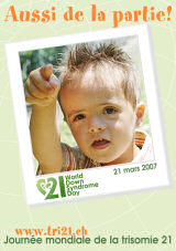 Affiche pour la journe mondiale de la trisomie 21