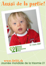 Affiche pour la journe mondiale de la trisomie 21