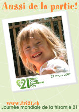 Affiche pour la journe mondiale de la trisomie 21