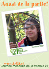 Affiche pour la journe mondiale de la trisomie 21