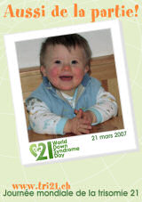 Affiche pour la journe mondiale de la trisomie 21