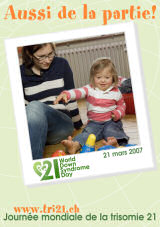 Affiche pour la journe mondiale de la trisomie 21