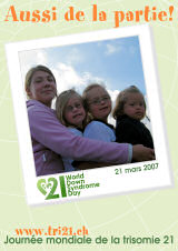 Affiche pour la journe mondiale de la trisomie 21