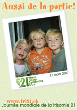 Affiche pour la journe mondiale de la trisomie 21