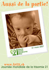 Affiche pour la journe mondiale de la trisomie 21