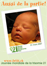 Affiche pour la journe mondiale de la trisomie 21