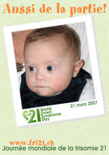 Affiche pour la journe mondiale de la trisomie 21