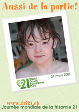 Affiche pour la journe mondiale de la trisomie 21