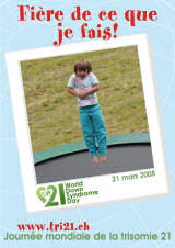 Affiche pour la journe mondiale de la trisomie 21