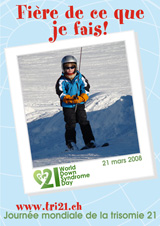 Affiche pour la journe mondiale de la trisomie 21