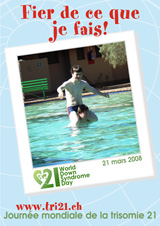 Affiche pour la journe mondiale de la trisomie 21