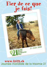Affiche pour la journe mondiale de la trisomie 21