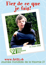 Affiche pour la journe mondiale de la trisomie 21