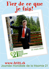Affiche pour la journe mondiale de la trisomie 21