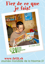 Affiche pour la journe mondiale de la trisomie 21