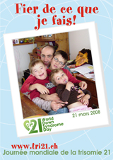 Affiche pour la journe mondiale de la trisomie 21