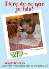Affiche pour la journe mondiale de la trisomie 21