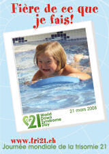 Affiche pour la journe mondiale de la trisomie 21