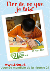 Affiche pour la journe mondiale de la trisomie 21