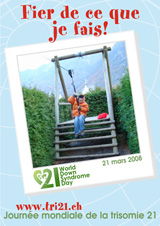 Affiche pour la journe mondiale de la trisomie 21