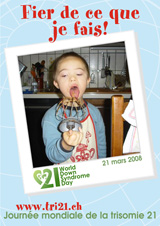 Affiche pour la journe mondiale de la trisomie 21